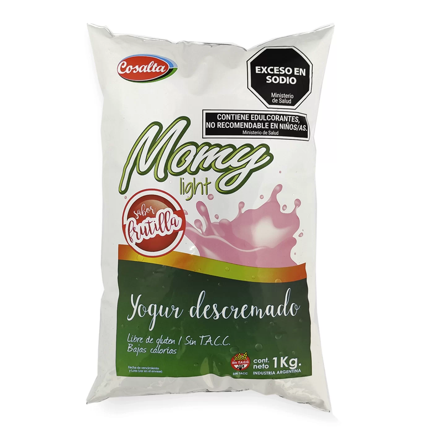 Yogur Sachet Descremado Light 1Kg frutilla