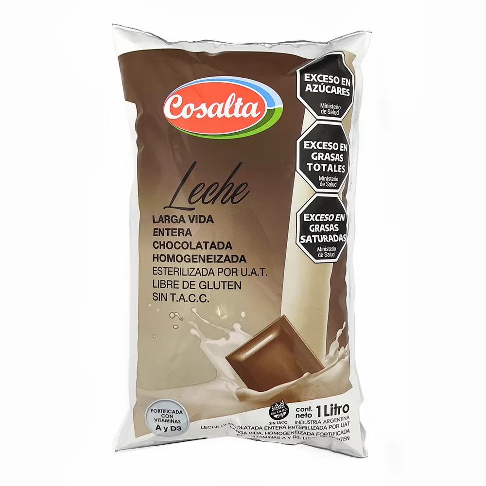 Leche Sachet Entera Chocolatada UAT Cosalta 1 Litro
