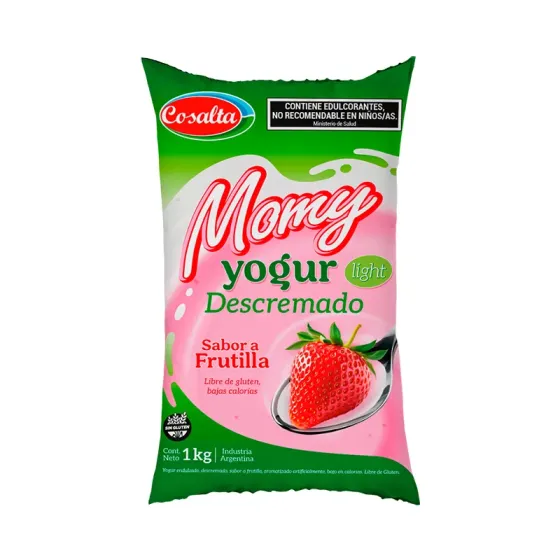 Ver más sobre Yogures Yogur Sachet Descremado Light 1Kg frutilla, Argentina