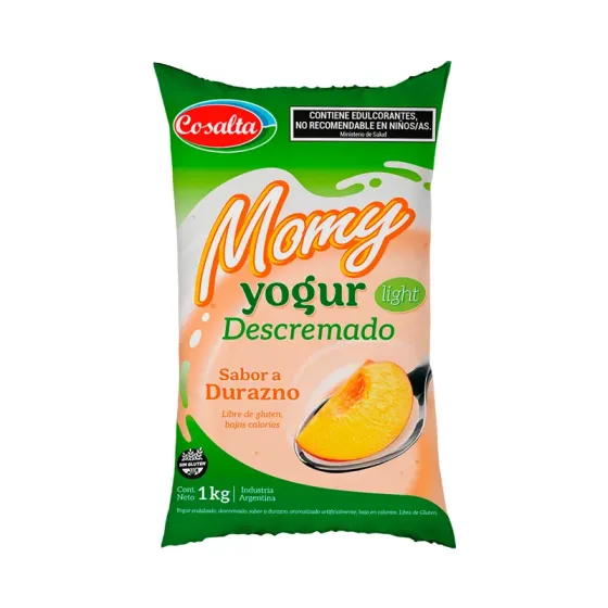 Ver más sobre Yogures Yogur Sachet Descremado Light 1Kg durazno, Argentina