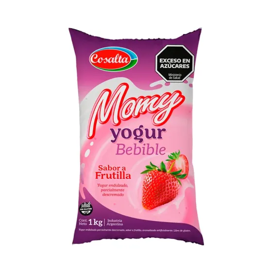 Ver más sobre Yogures Yogur Sachet Bebible Momy 1Kg frutilla, Argentina