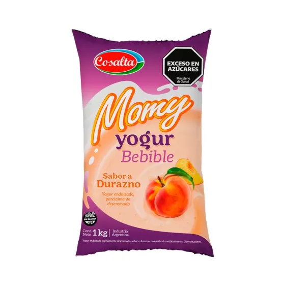 Ver más sobre Yogures Yogur Sachet Bebible Momy 1Kg durazno, Argentina