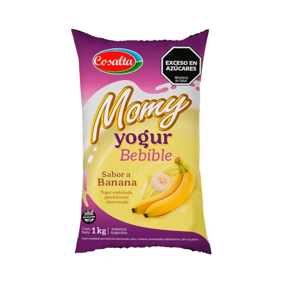 Ver más sobre Yogures Yogur Sachet Bebible Momy 1Kg banana, Argentina