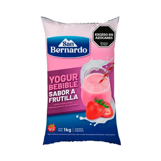 Ver más sobre Yogures Yogur Sachet Bebible San Bernardo 1Kg frutilla, Argentina