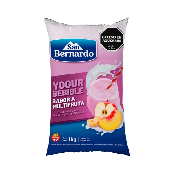 Ver más sobre Yogures Yogur Sachet Bebible San Bernardo 1Kg multifruta, Argentina