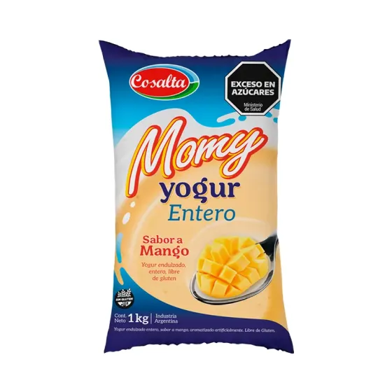 Ver más sobre Yogures Yogur Sachet Entero Momy 1Kg mango, Argentina