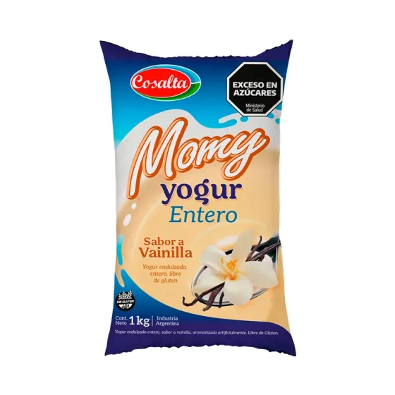 Ver más sobre Yogures Yogur Sachet Entero Momy 1Kg vainilla, Argentina